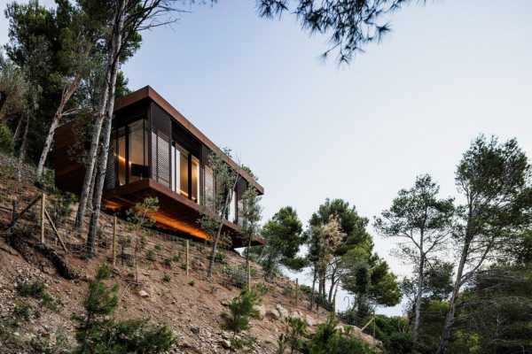 This Guest Pavilion is a Cuboid Placed in the Middle of the Forest 15