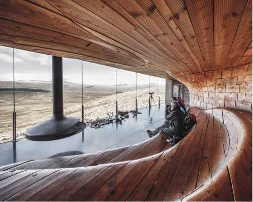 Norwegian Wild Reindeer Centre Pavilion Overlooking the Mountain Snøhetta 8