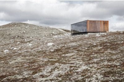 Norwegian Wild Reindeer Centre Pavilion Overlooking the Mountain Snøhetta 14