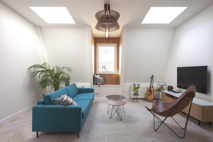 A Former Attic Storage Transformed into a Modern Apartment in Amsterdam