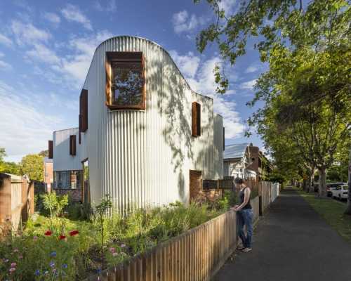 True North House Features a Unconventional Zig-Zag Metal Facade