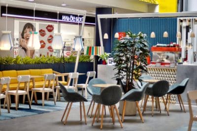 Fresh and Bright Redesign of the Interior of the Russian Chain of Coffee Houses RED CUP