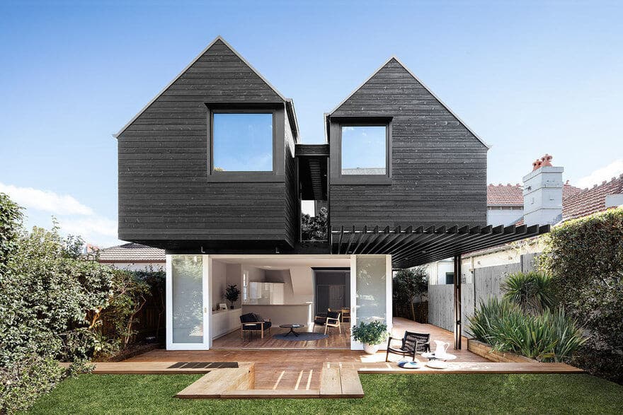 Dark Bungalow Transformed by Benn & Penna Architects into a Modern Home