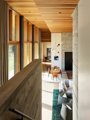 Riverbend House: A Modern Art Piece on the Banks of the Snake River