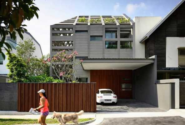 Concrete Light House with Attic, Basement and Swimming Pool