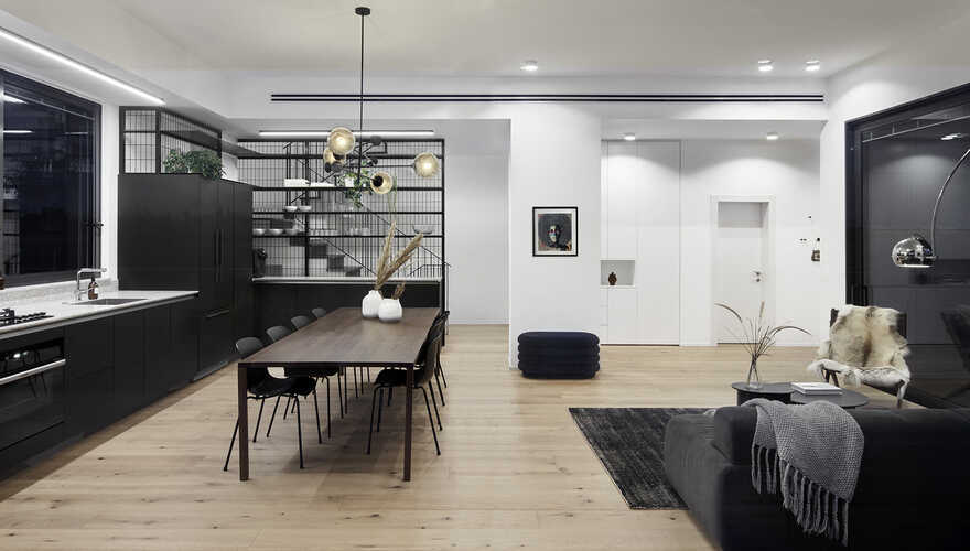 Tel Aviv Triplex Featuring a Monochromatic and Minimalist Look