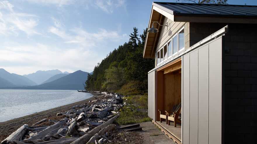 Hood Canal Boat House and Cottage, Olympic Peninsula, Washington