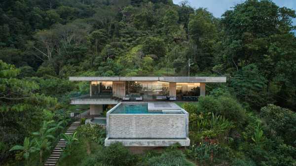 Art Villa on a Hillside Over the Pacific Ocean, Costa Rica