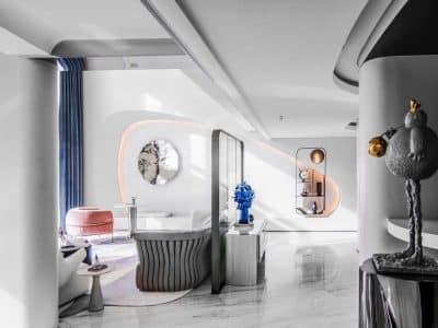 Model Duplex at Yanlord Marina Center by T.K. Chu Design