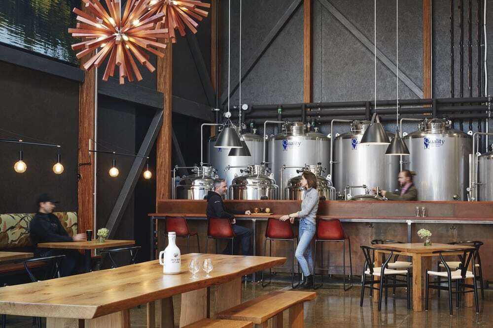 Modern Pole Barn Brewery in Southwest Michigan