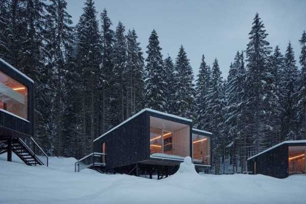 Shelters Designed and Crafted for Hotel Bjornson