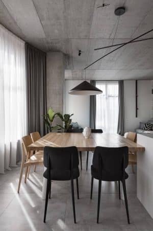 Deep Gray Apartment by Azovskiy + Pahomova