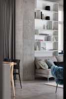 Deep Gray Apartment by Azovskiy + Pahomova