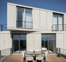 Residential Concrete Building Overlooking the Tâmega River in Amarante