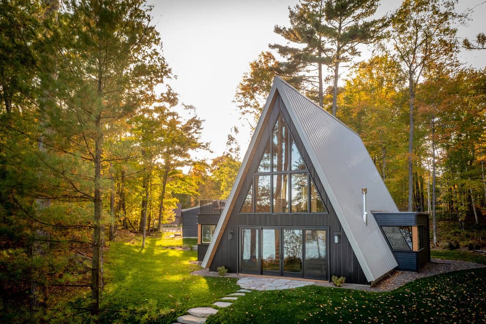 Lake Placid A-Frame Cabin by Strand Design