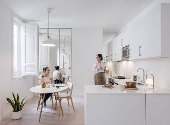 Flat White - Reform of an Apartment to Rent in Plaza de España