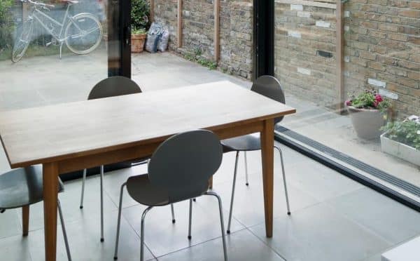 three-sided glass extension to a Victorian terrace house