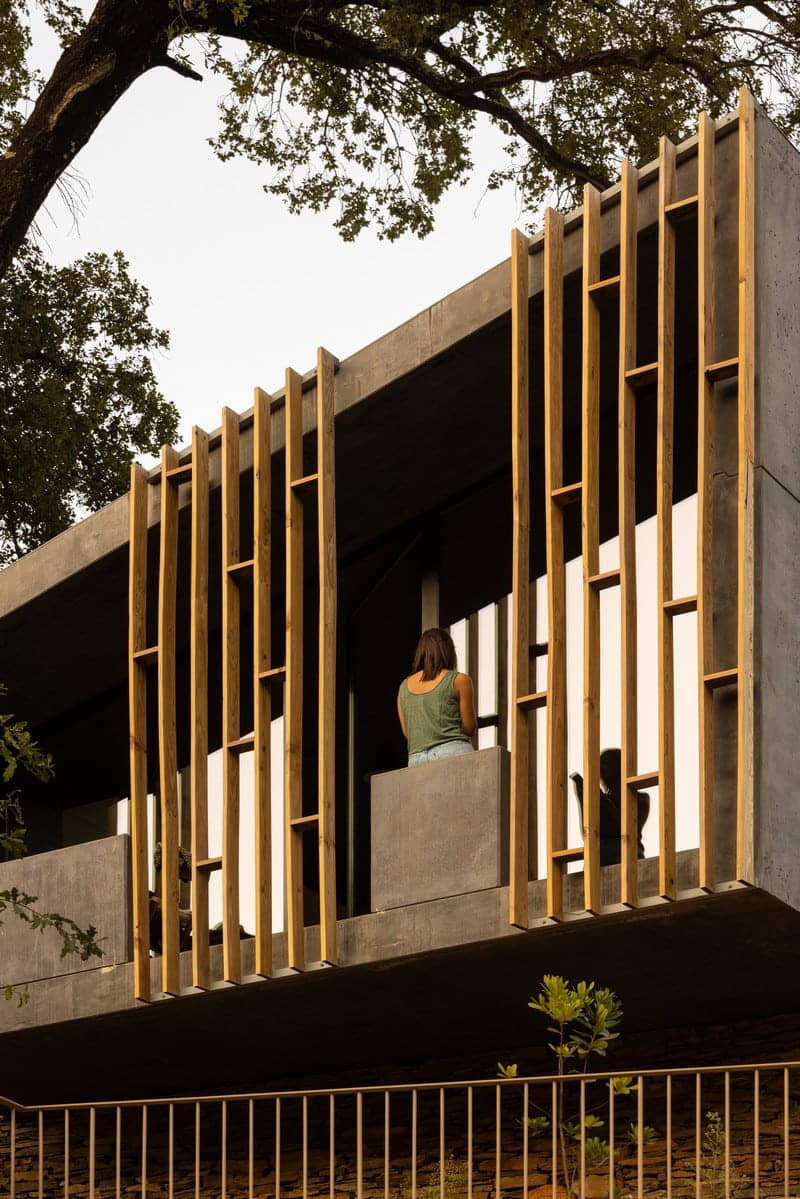 wooden facade