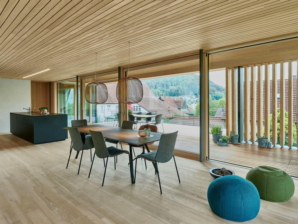 dining area, kitchen, Dietrich Untertrifaller Architekten