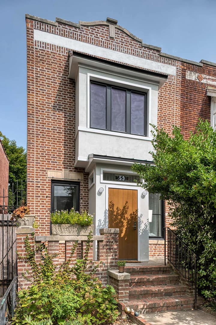 Prospect Lefferts Brick Townhouse by Ben Herzog Architect