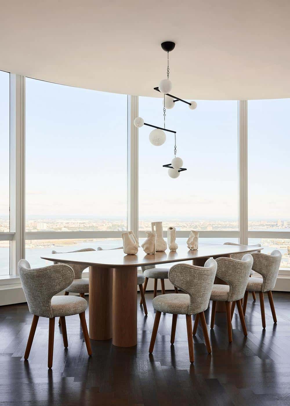 table, dining area, Jessica Gersten Interiors