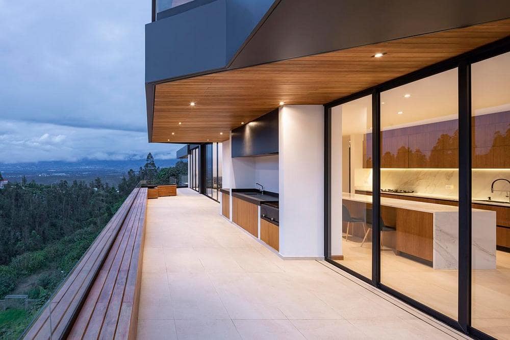 outdoor kitchen, terrace, Najas Arquitectos