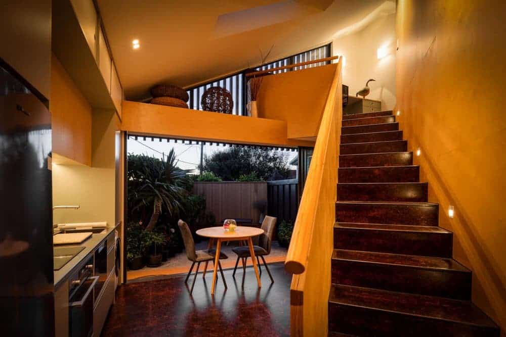 kitchen, stairs, Holmes Architecture