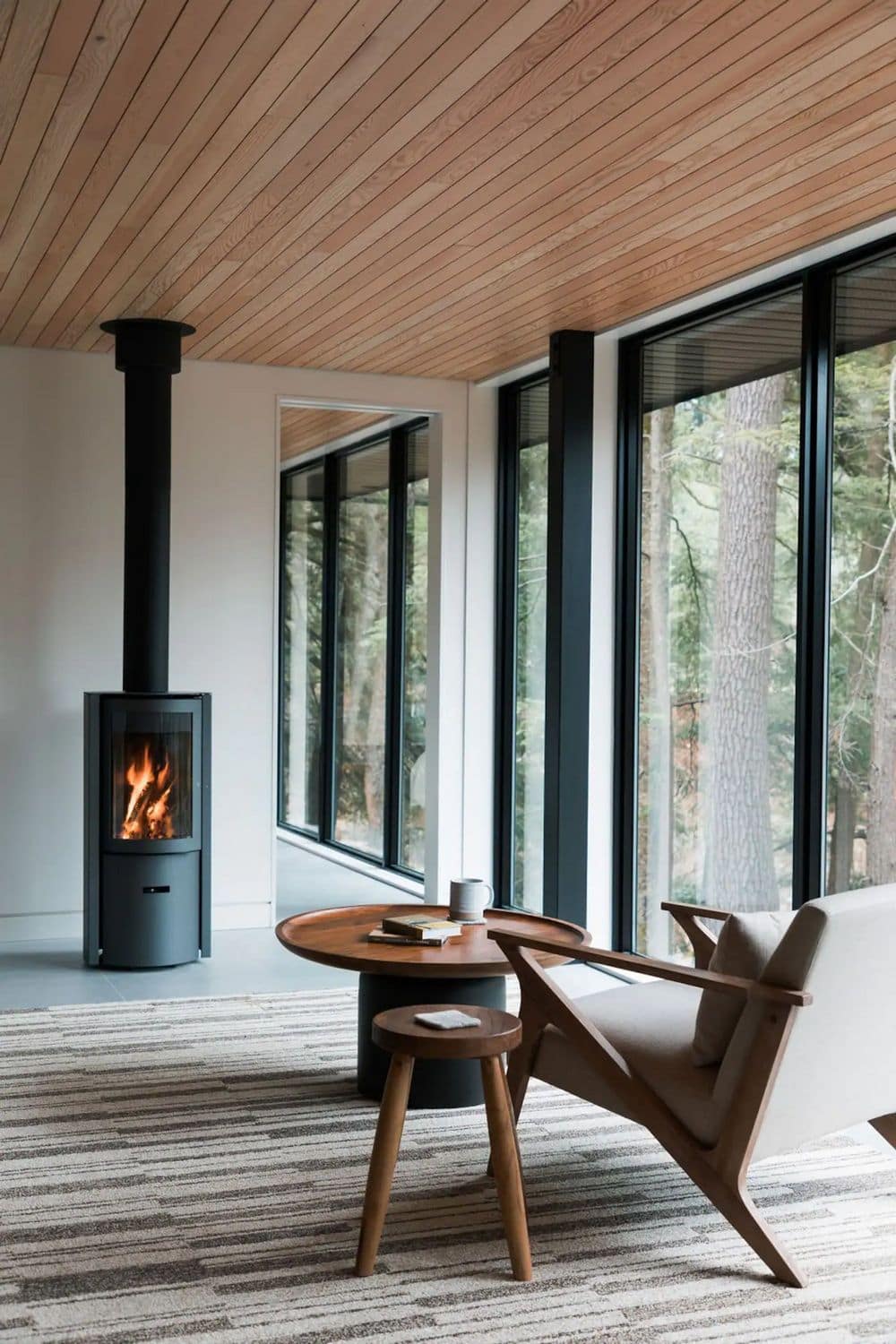 living area, fireplace, MAFCO House