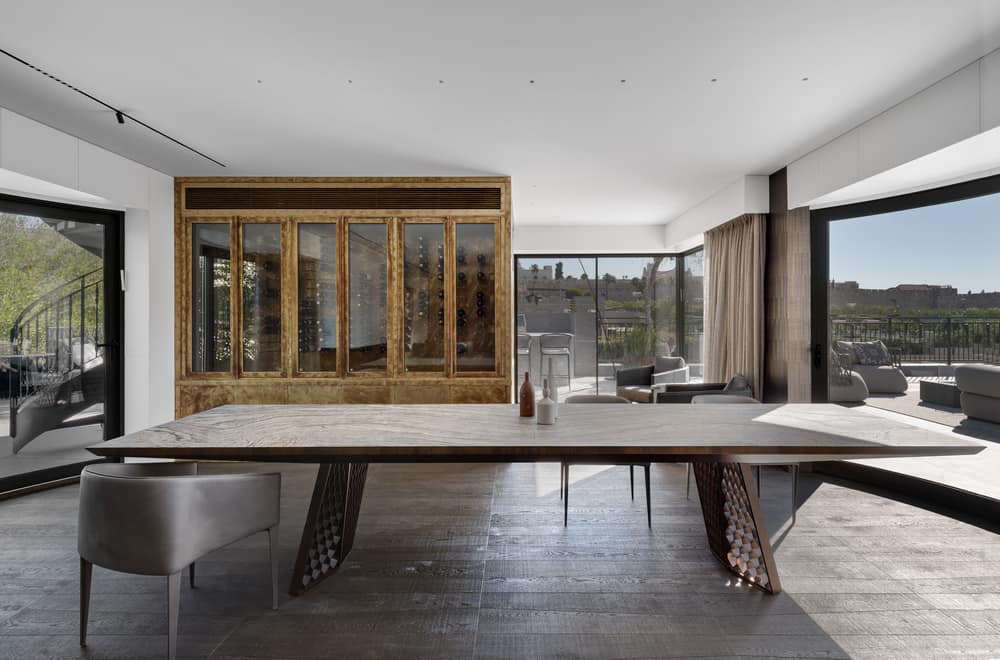 dining room, Duplex Penthouse in Jerusalem