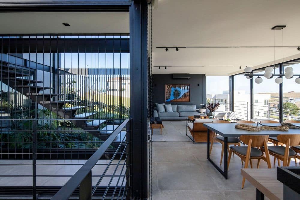 dining room, living room, Sonne Müller Arquitetos