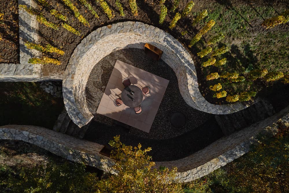 Fibonacci Patio by Marco Maio Architects