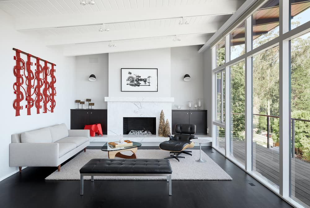 living room, Klopf Architecture