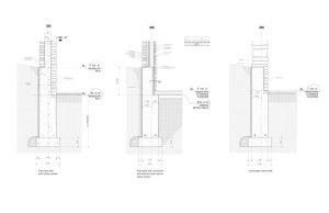 stone wall sections