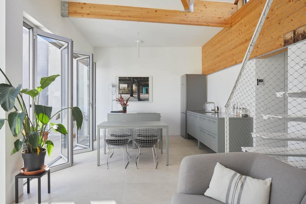 dining room, Rotunno Justman Architectes