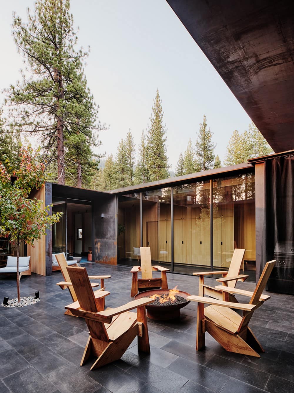 courtyard, Faulkner Architects