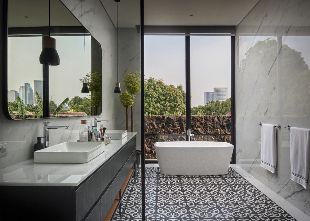 bathroom, Tamara Wibowo Architects