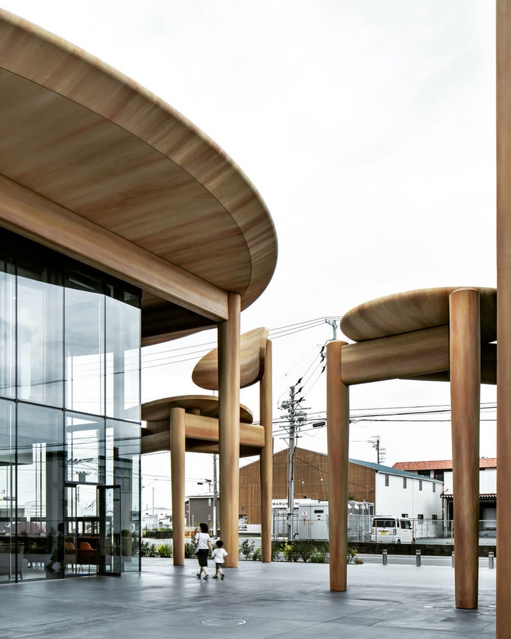 Sweets Bank by Nikken Sekkei - A Large Living Room in the City