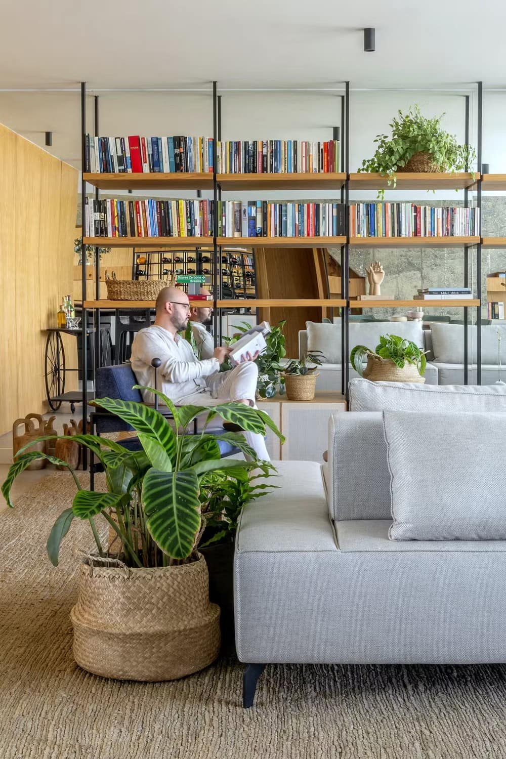 library, living area