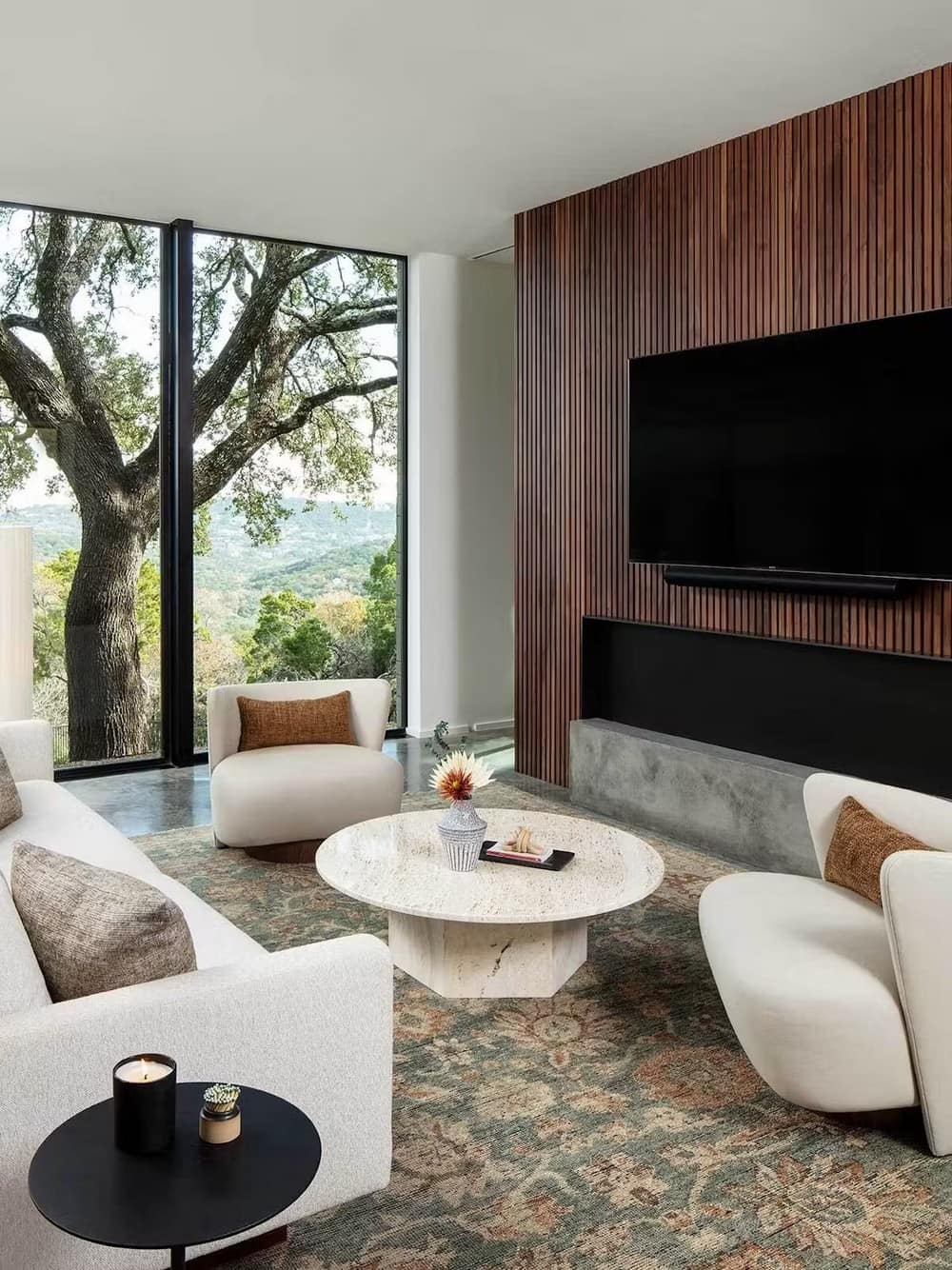 living room, Dick Clark + Associates