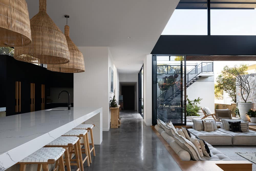 kitchen, dining area