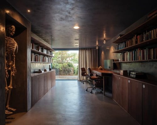 Home Office for a Neurosurgeon and a Software Engineer in a 30 sqm Garage Conversion