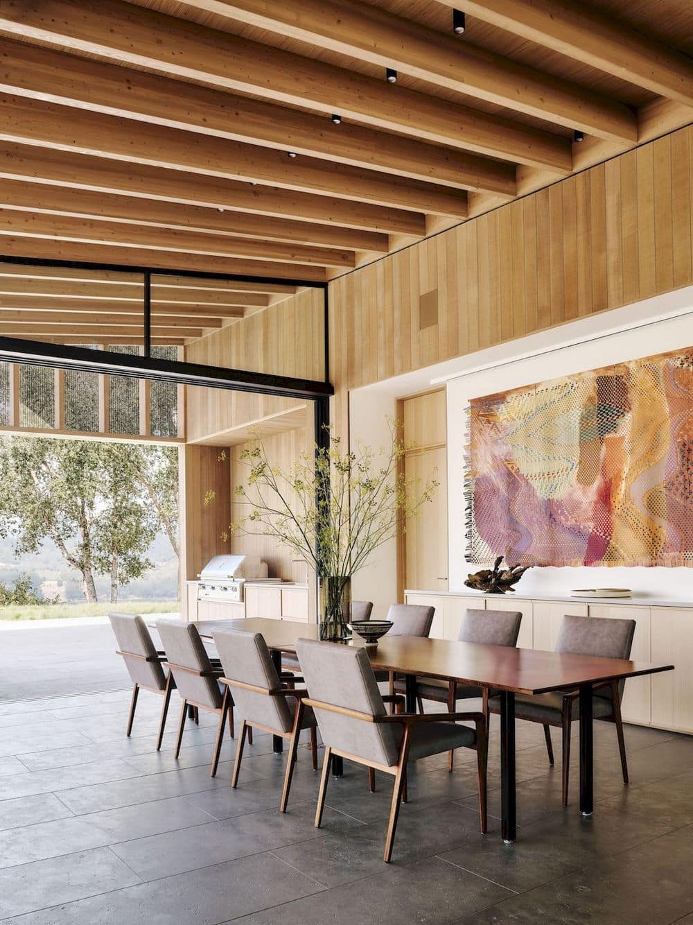 dining room, Madrone Ridge House / Field Architecture