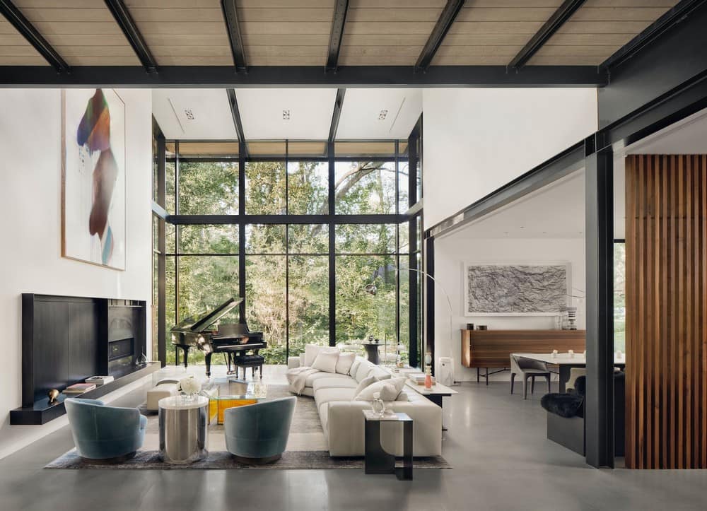 living room, Lake Flato Architects