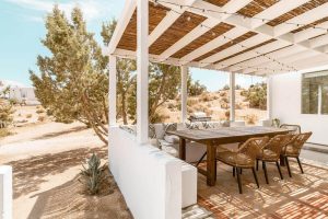 outdoor dining area