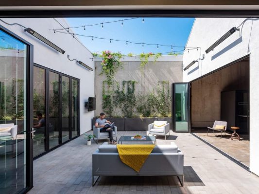 terrace, inner courtyard