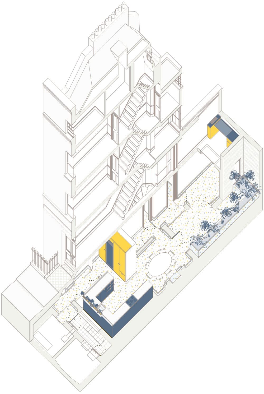 Victoria Square Townhouse / Patalab Architects / axo