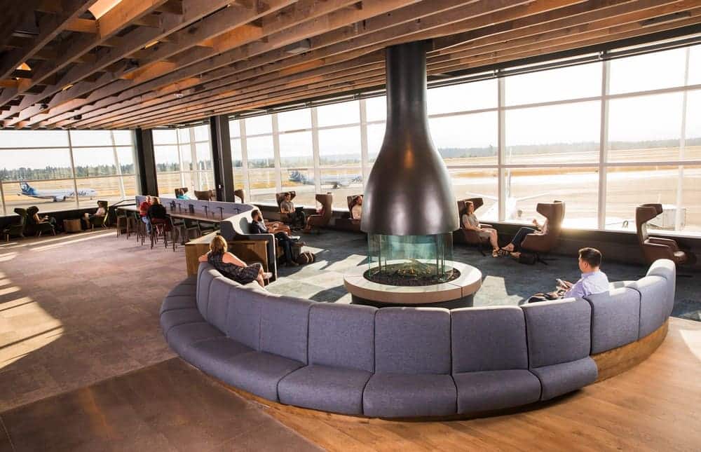 Alaska Airlines Lounge at SeaTac International Airport