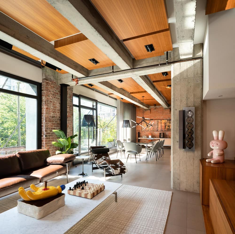 living room, Yaletown Double Loft