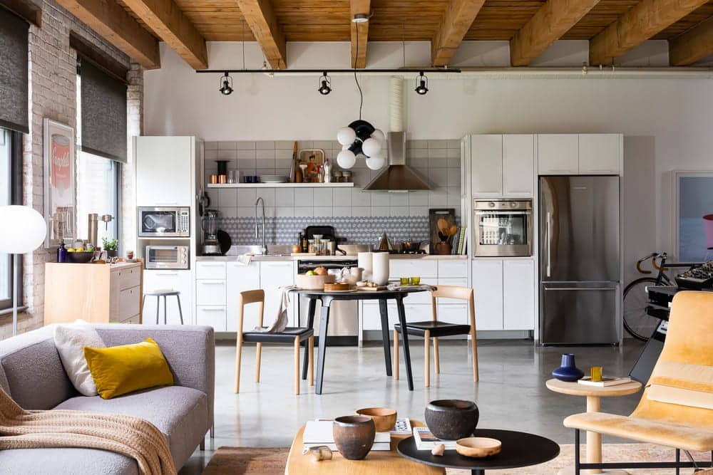 kitchen, dining room, Koret Loft