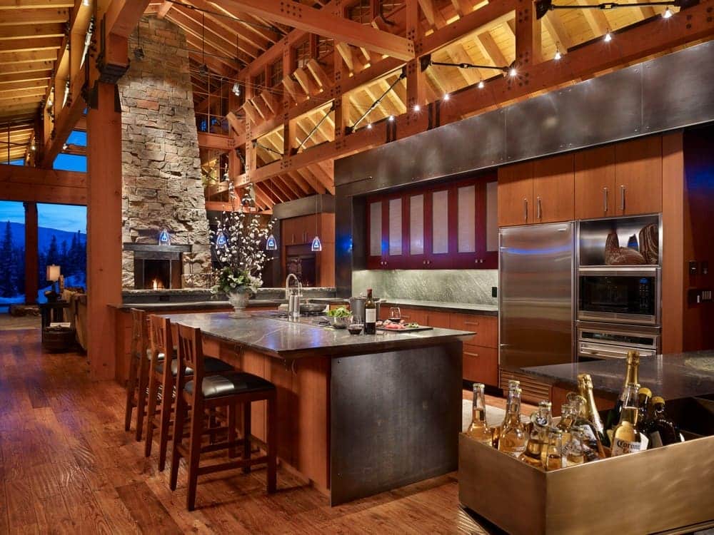 kitchen, Big Sky residence